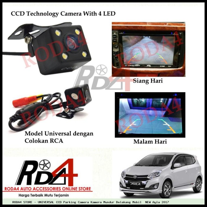 Super Promo UNIVERSAL CCD Camera Kamera Mundur Belakang Mobil  NEW Ayla 2017 Murah