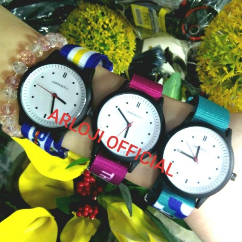 Jam tangan wanita fashion strap kanvas