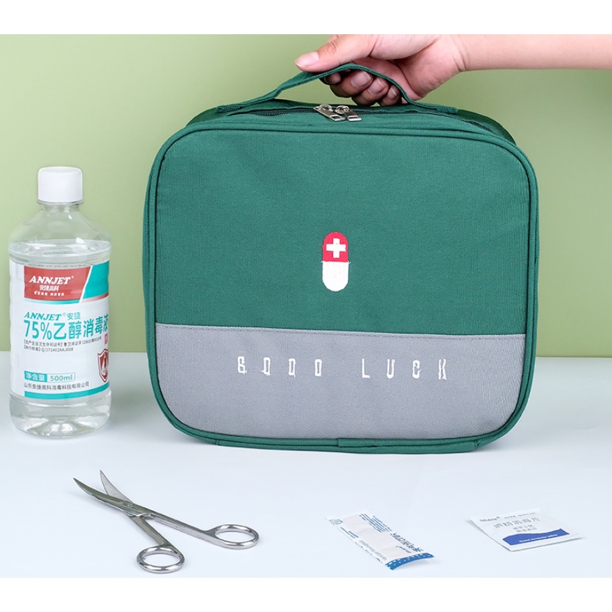 Tempat Obat P3K / Medicine Bag Organizer / GOODLUCK Pouch SIZE L J164