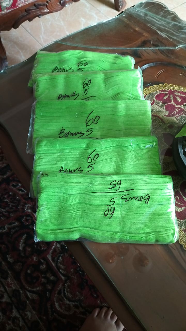 Kain Flanel Sumbu Hidroponik Isi 60pcs Uk.2cm X 24cm