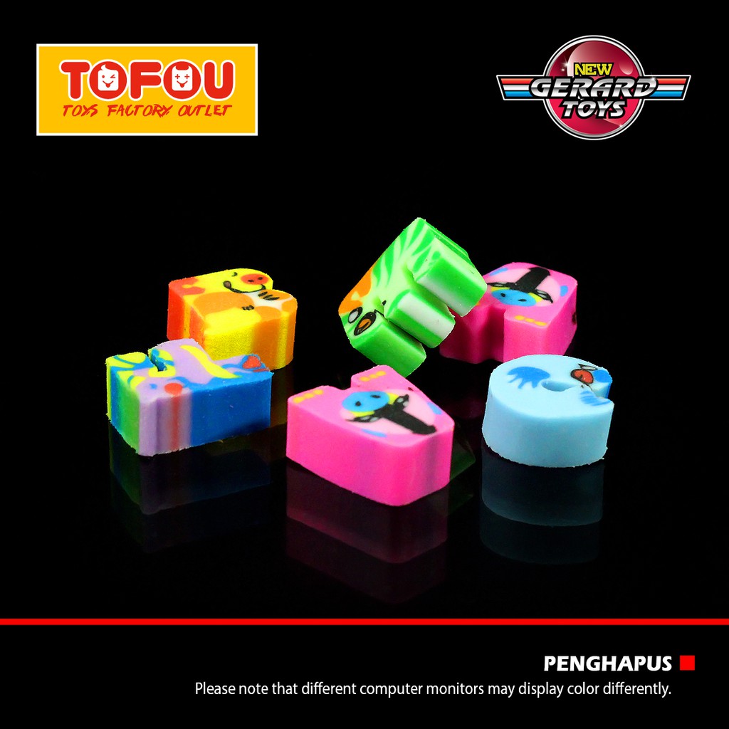 

Stationery Penghapus Mini Fancy Pack Isi 6 Alphabet Murah