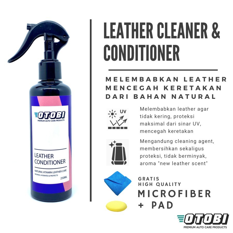 Otobi Leather Conditioner &amp; Cleaner Perawatan Jok Kulit Interior Seat
