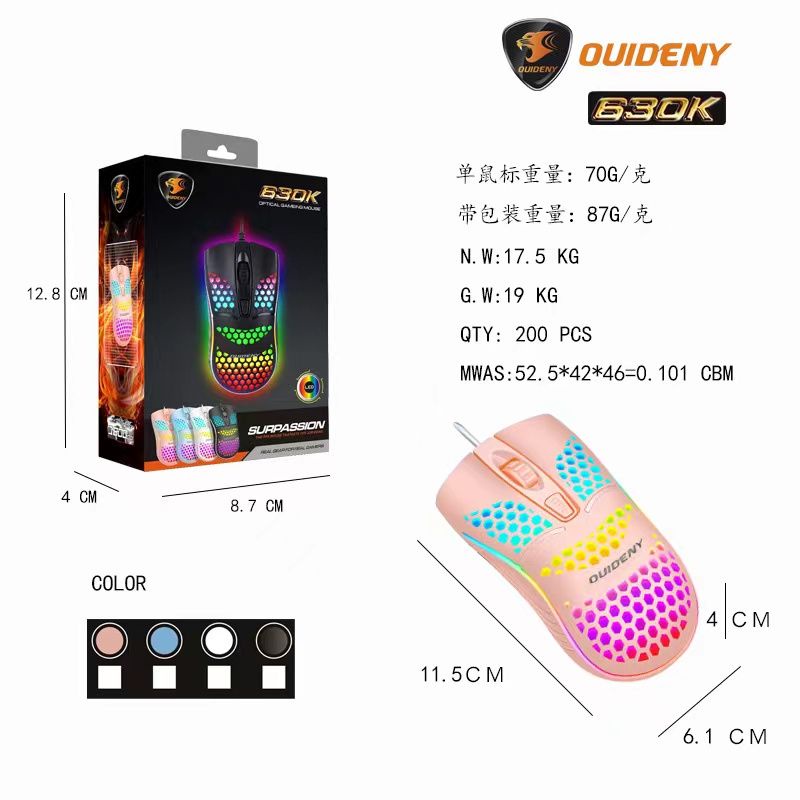 mouse usb gaming honey comb 630 K quideny. mouse gaming honey comb sarang lebah 630 k quideny