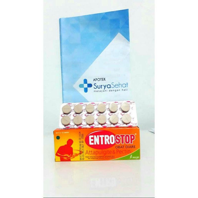 Entrostop Tablet 1 blister isi 10 tablet - Entrostop Herbal Anak 1 sachet isi 10ml