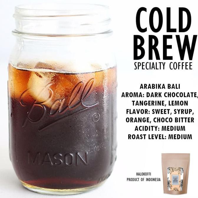 

Biji Kopi Ice Coffee Cold Brew 250gr Drip Halokoffi Arabika Bali