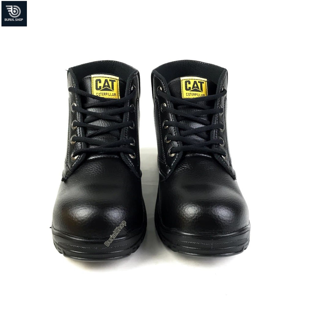 Sepatu Safety Proyek Ujung Besi - Septy Shoes Boot - Septi Kerja Lapangan Kulit Sintetis Tali -BS