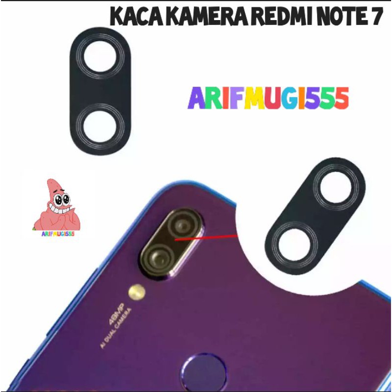 Kaca Kamera Lensa Camera Belakang Xiaomi Redmi Note 7