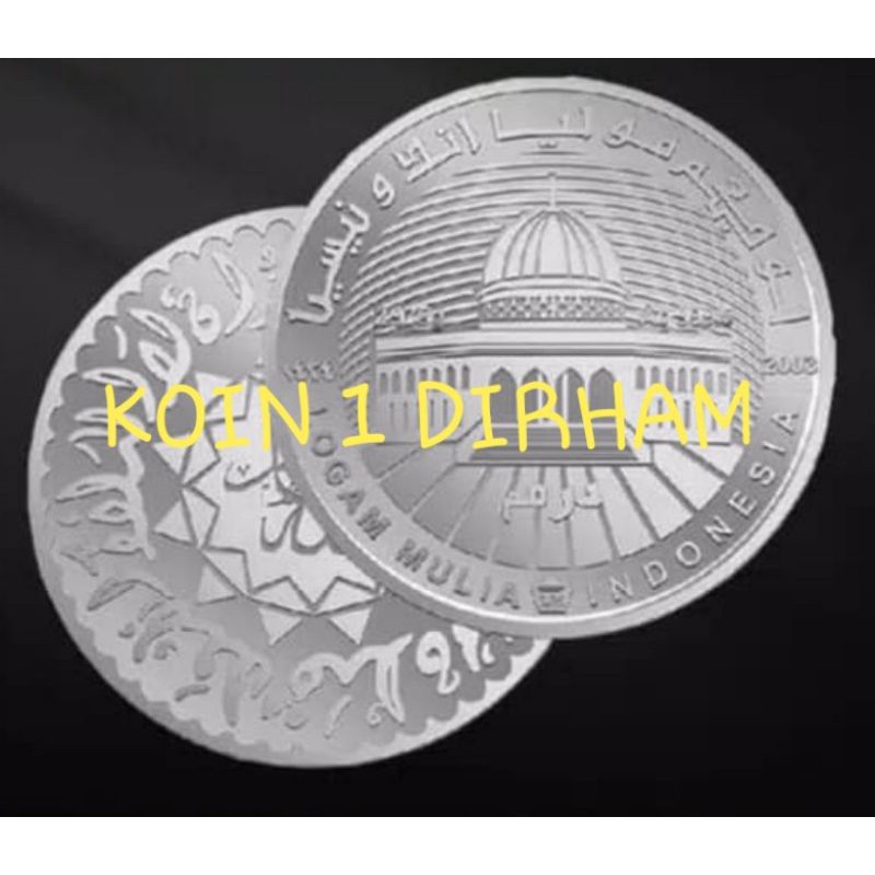 Logam Mulia Dirham Antam 2,975 gr 99,95%,Koin Perak LM
