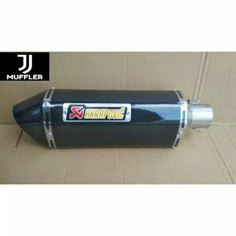silincer knalpot Akrapovic carbon silincer saja inlet 50