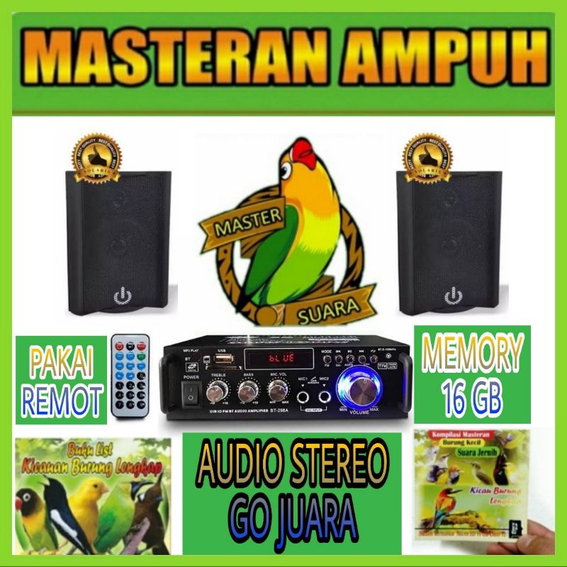 Master Burung Amplifier Audio Stereo Murai Moncer Suara Go Lomba Juara