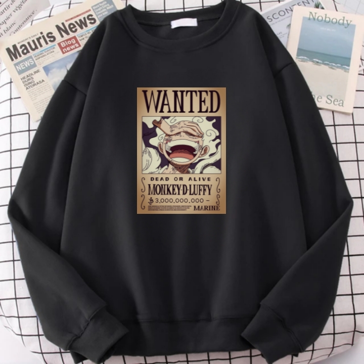 Sweater Dewasa Anime One Piece Wanted Luffy Sun God Nika