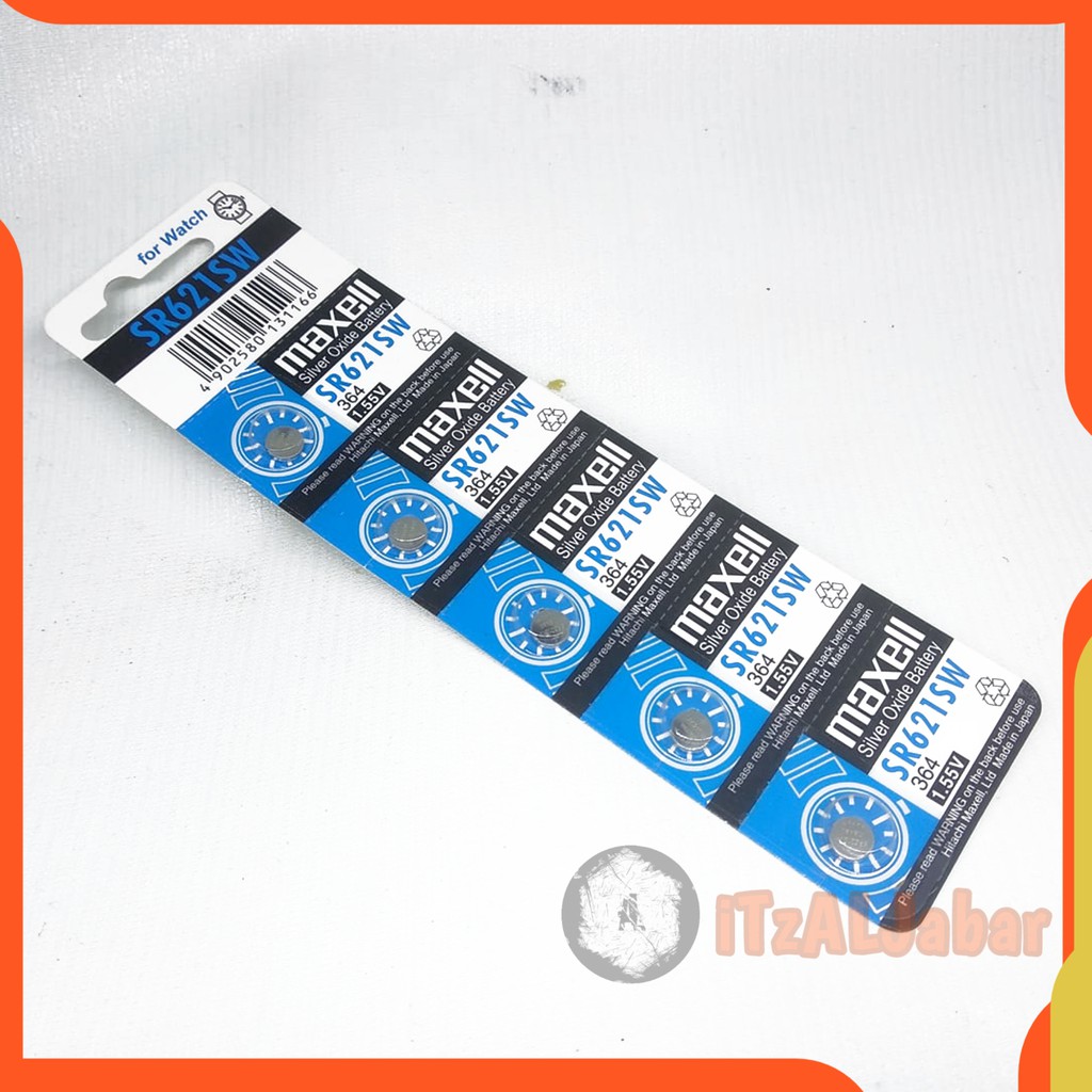 Baterai maxell SR621SW Batre maxell 364 Batrai jam tangan Original