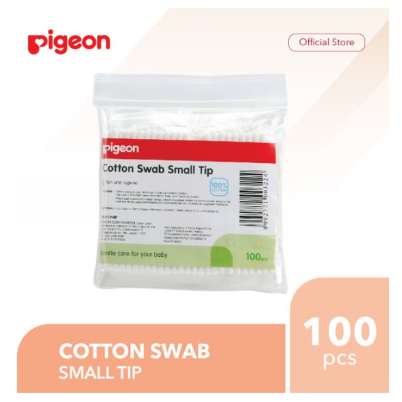 PIGEON Cotton Swab 100s Small Tip / Swab Buds 100s | Cotton Bud Korek - Kuping Bayi