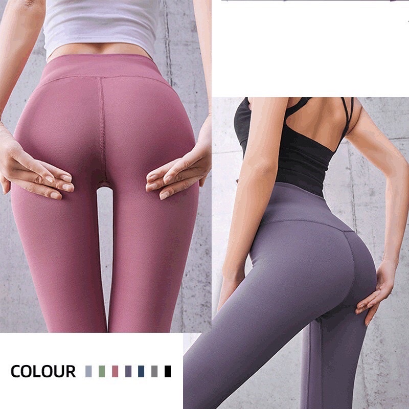 Legging Senam Import Premium HW Celana Olahraga Wanita Seamless Nylon HQ