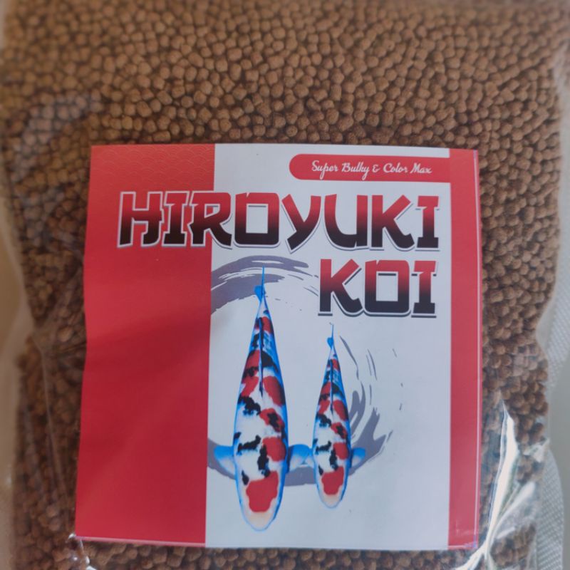 Pakan Ikan Koi Koki Premium Hiroyuki Koi Super Bulky &amp; Color 2mm 500gr