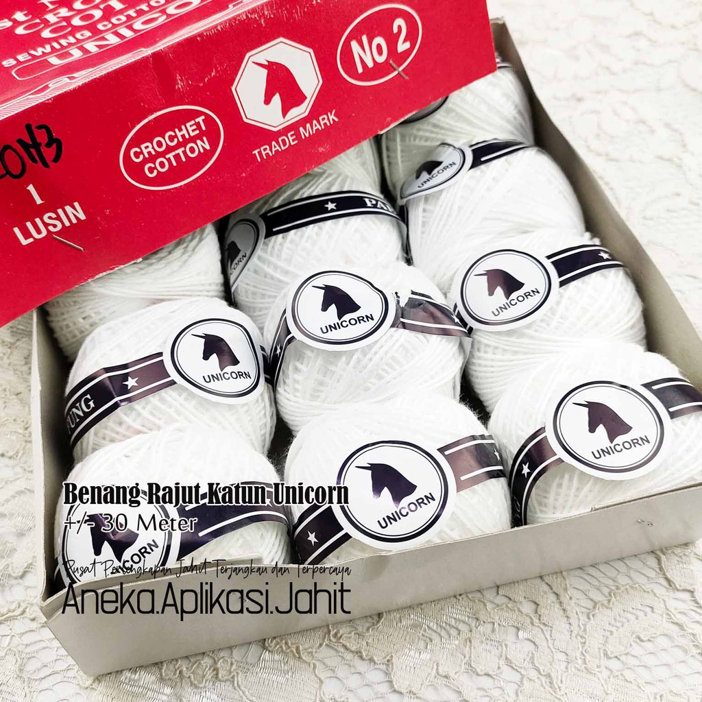 1 PCS BENANG RAJUT KATUN UNICORN / BENANG COTTON KATUN / BENANG RAJUT RENDA