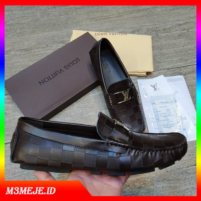 SEPATU PRIA  LOAFERS LV BROWN / COKLAT  ELEGANT LV_504