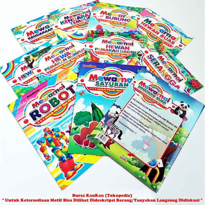 Promo Buku Aktivitas Mewarnai Anak Paud Tk Besar Komik