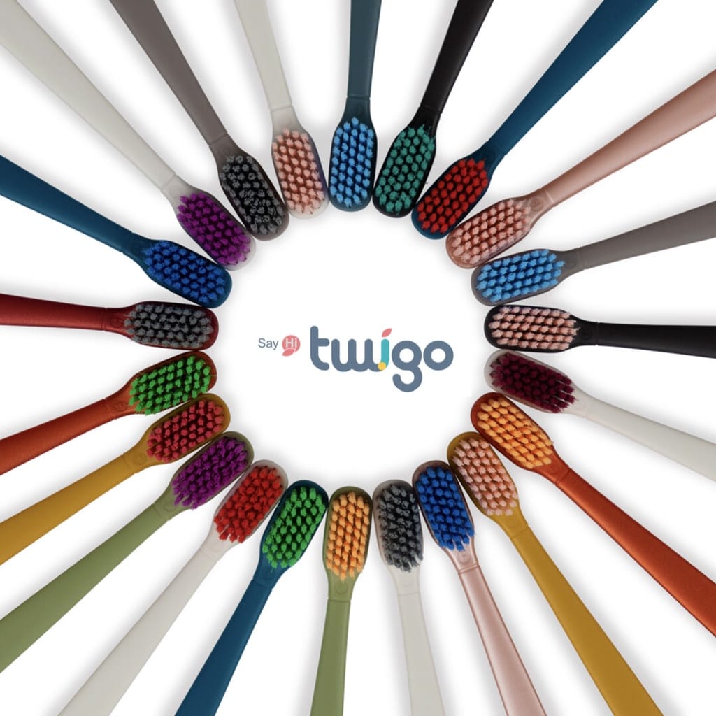 Flipper Twigo Adults Toothbrush Sikat Gigi Isi 2