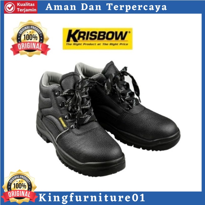 Sepatu Safety/Safety shoes arrow Krisbow 6 inch/Sepatu besi/sepatu Krisbow/sepatu proyek