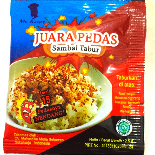 

Sambal Tabur Juara bumbu level 15