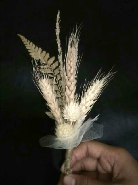 Boutonniere rustic / corsage / rustic / bunga kering / driedflower /korsase