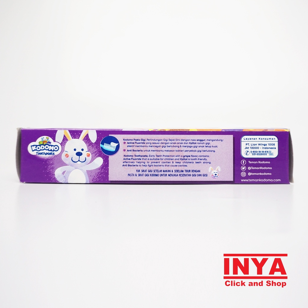 KODOMO TOOTHPASTE GRAPE 45gr - Pasta Gigi Anak - Odol