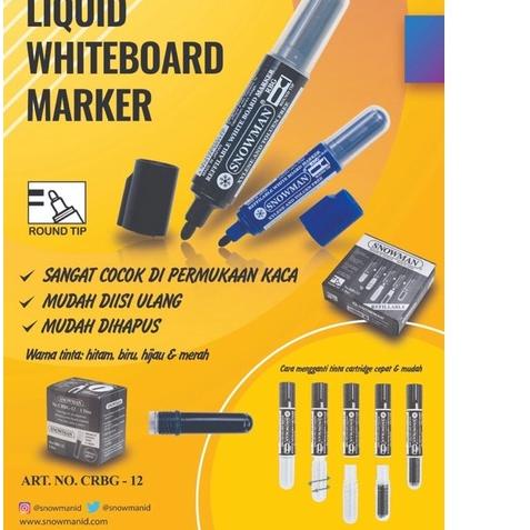 

⛄ [PROMO] Spidol Whiteboard RBG Snowman + Refill