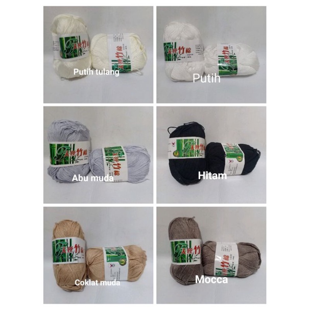 Benang rajut katun bambu