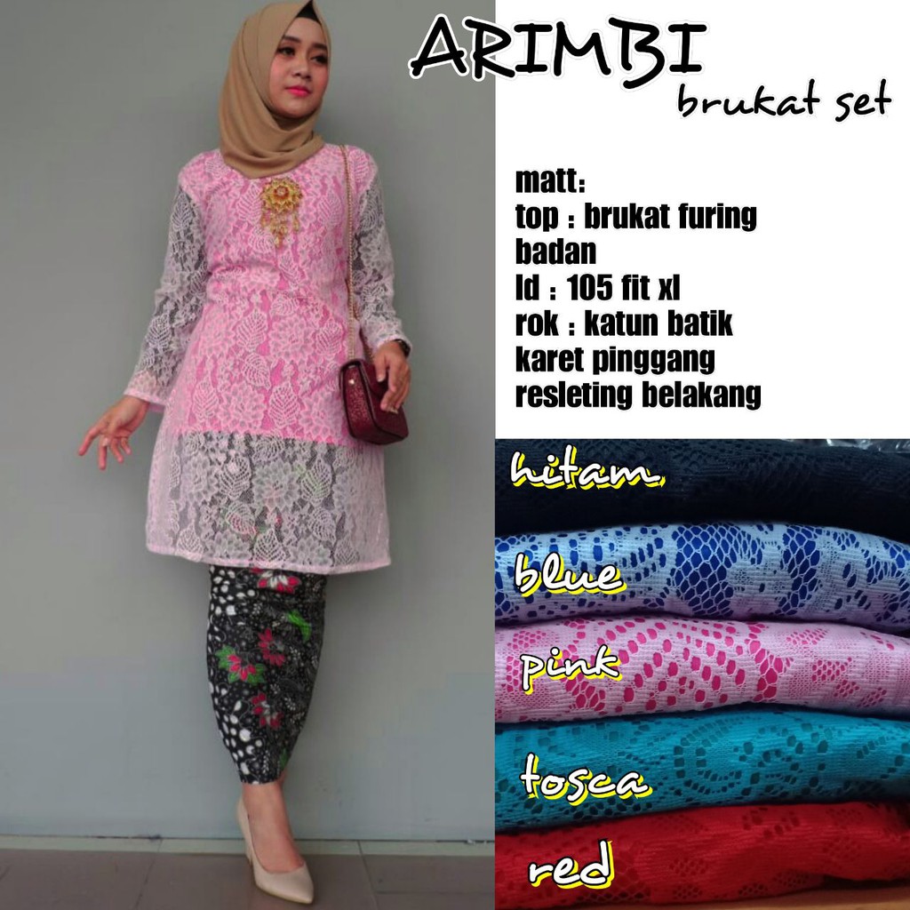 GROSIR BATIK ARIMBI BRUKAT SET