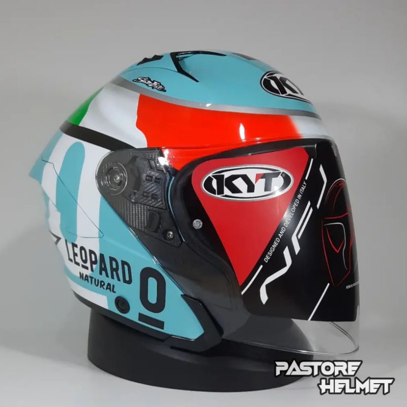 Helm KYT NFJ Dennis Foggia Leopard / NFJ Jaume Masia Leopard / NFJ Jaume Leopard Original / Half Fac
