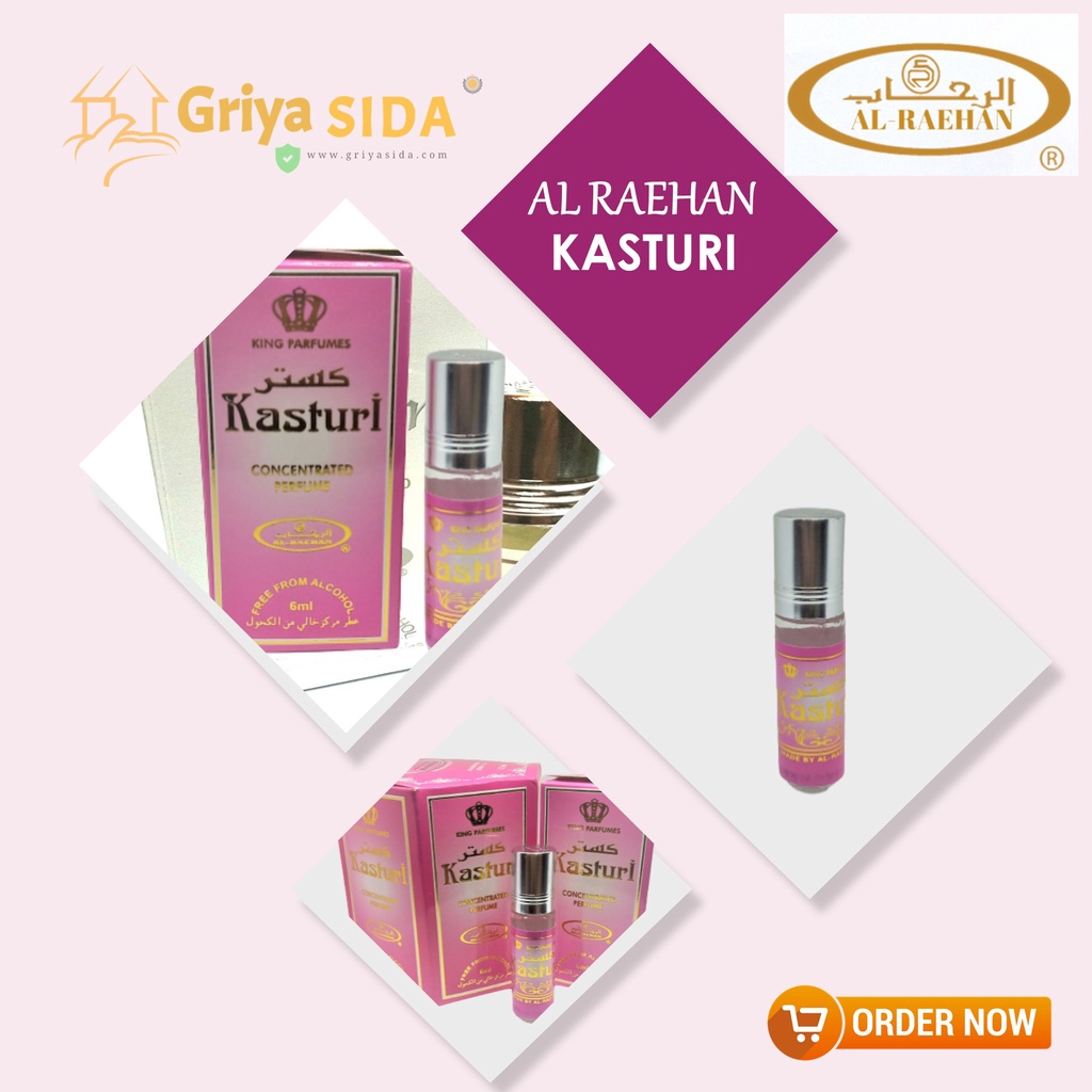 Parfum Kasturi 6ml alraehan aroma Kasturi al raehan mirip al rehab parfum Harga grosir PROMO!!