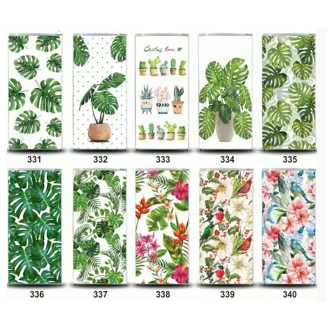  stiker  kulkas motif  daun  Shopee Indonesia