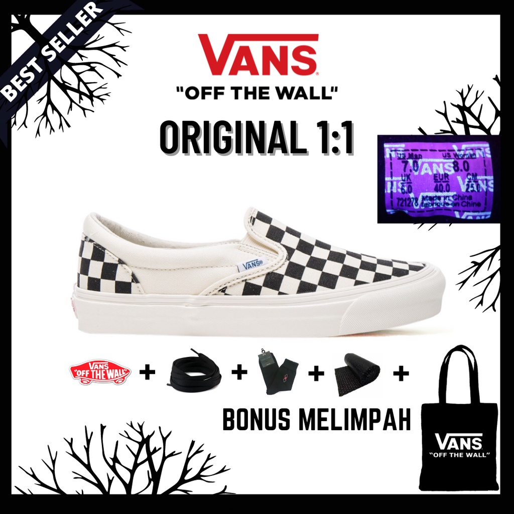 VANS SLIP ON CHECKERBOARD OG / VANS SLIP ON CATUR