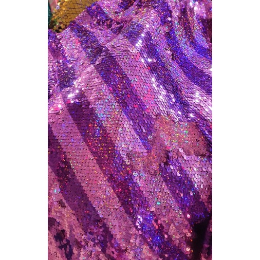 Kain sequin gradasi / bahan sequin seribu Payet / gradasi multi colour/ cocok untuk gaun, dress,dll