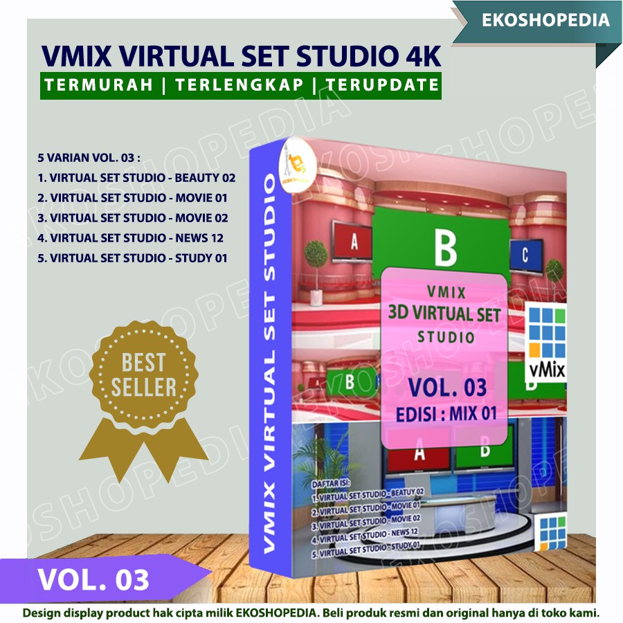 VMIX 3D VIRTUAL SET HD 4K - MIX MOVIE [VOL. 03]
