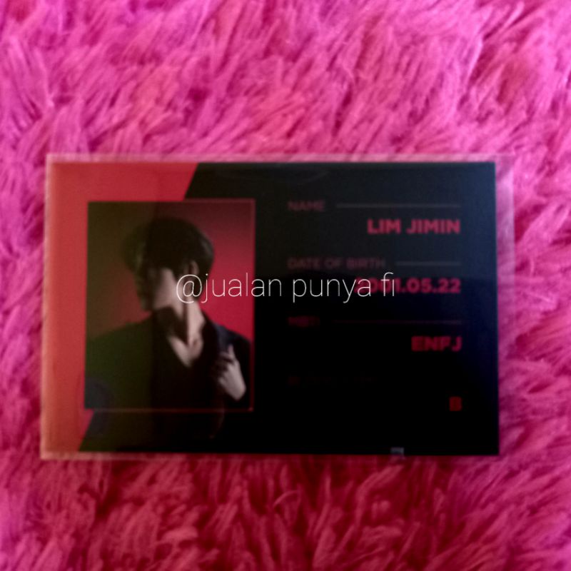 

[READY] NAME CARD ID CARD LIM JIMIN JUST B ERA JUST BURN