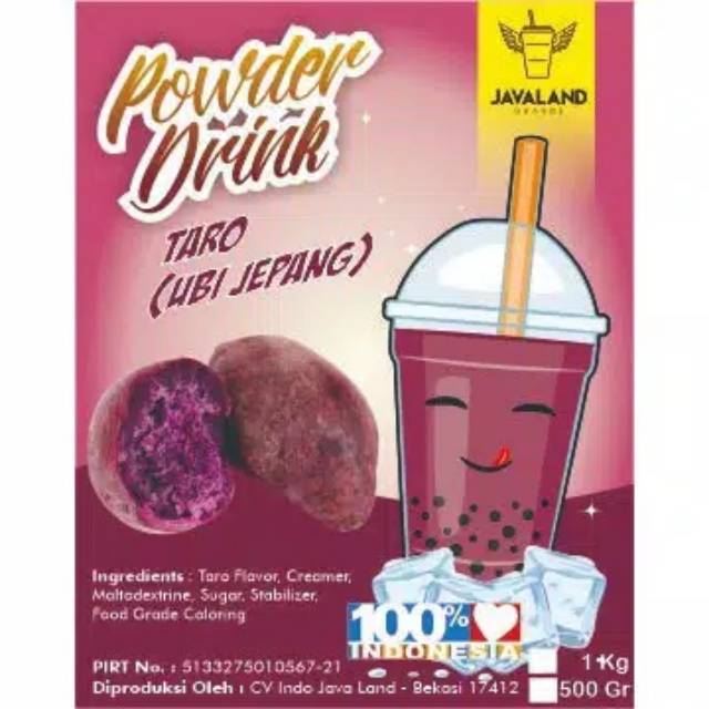 

Taro. Bubuk perasa minuman (powder drink) Javaland