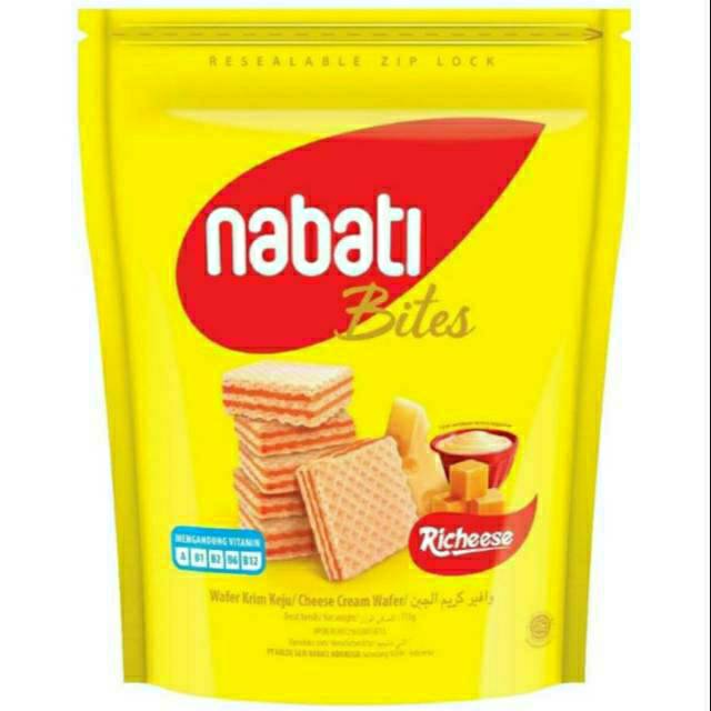 

NABATI Bites Wafer Ziplock Pouch 115 gr All Varian - Wafer Keju Coklat - Cemilan Santai