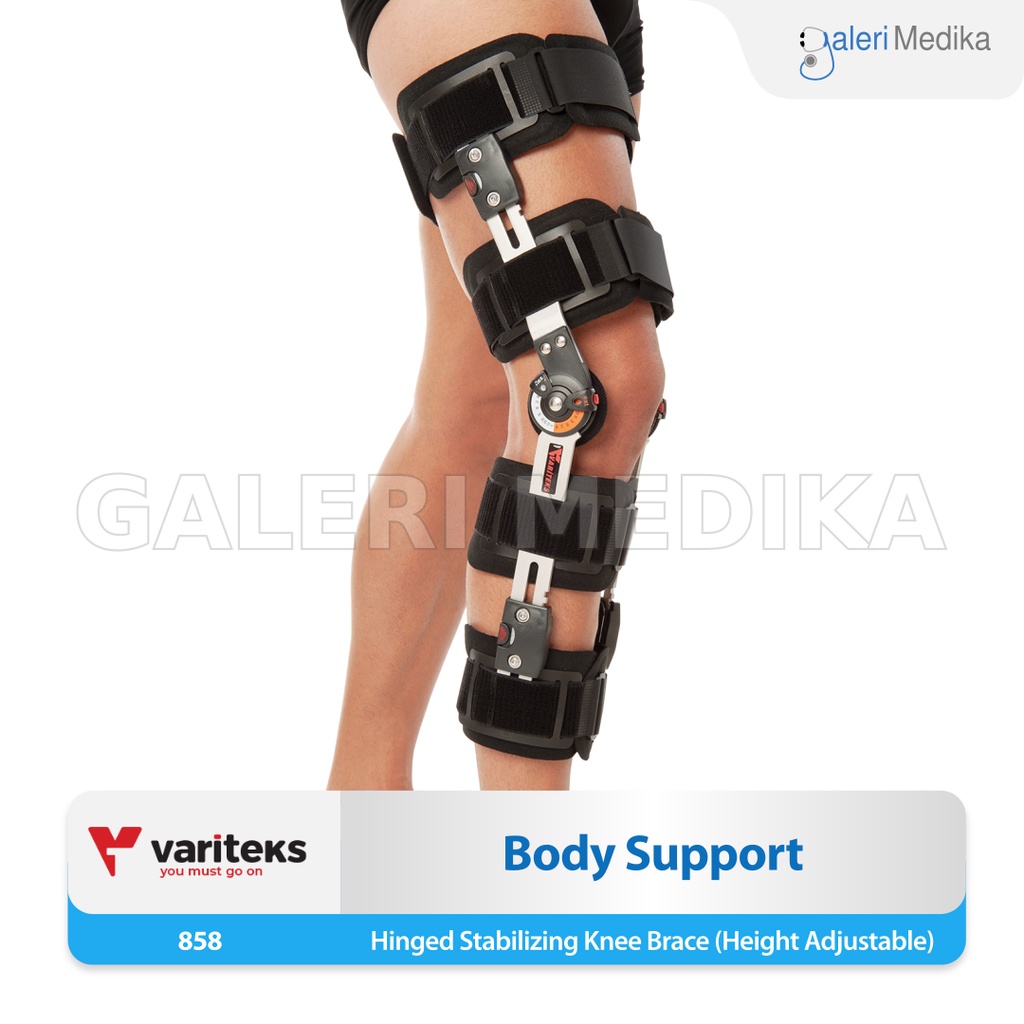 Variteks 858 Hinged Stabilizing Knee Brace - Alat Rehabilitas Paska Operasi Ligamen