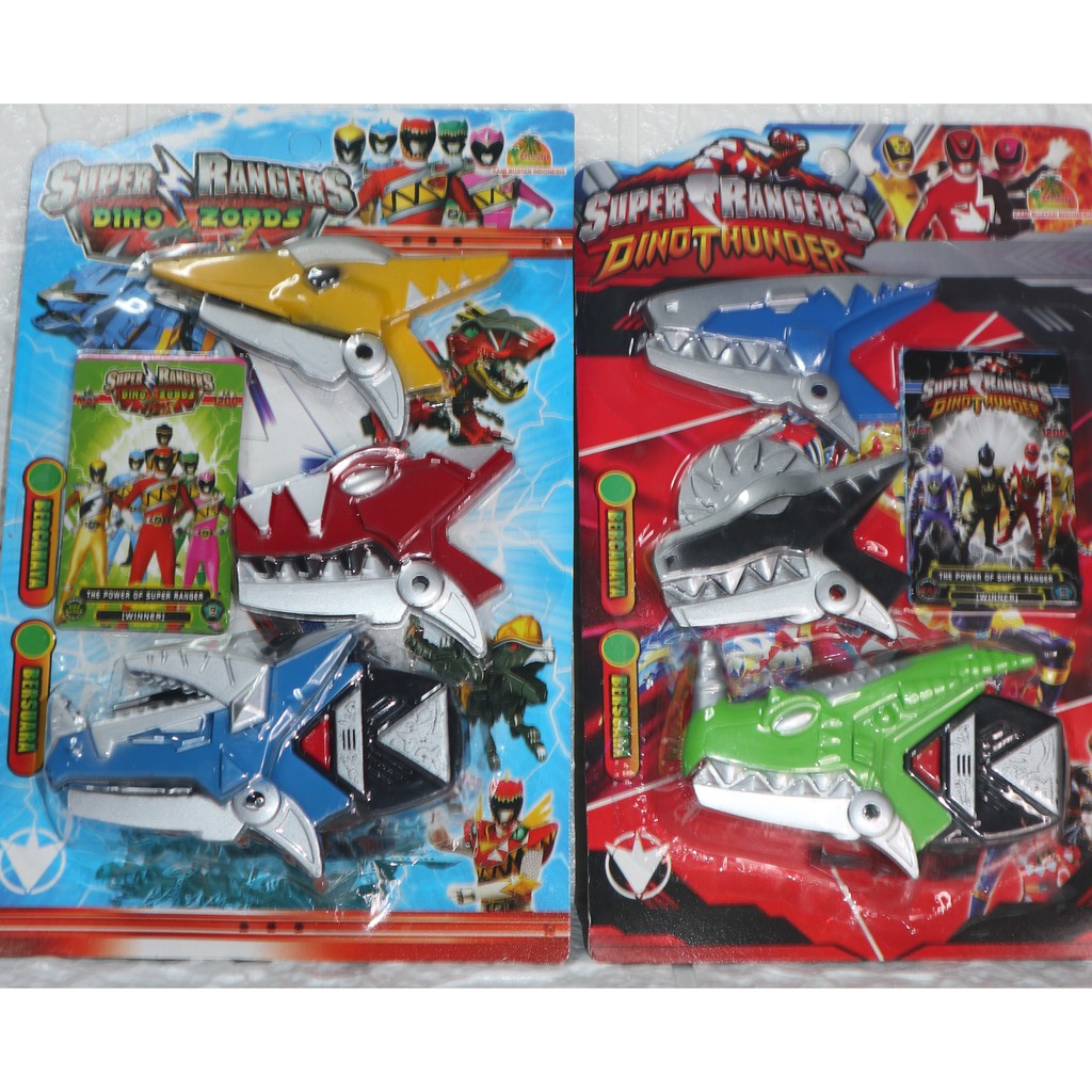 Mainan anak jam robot dinothunder/robot rangers