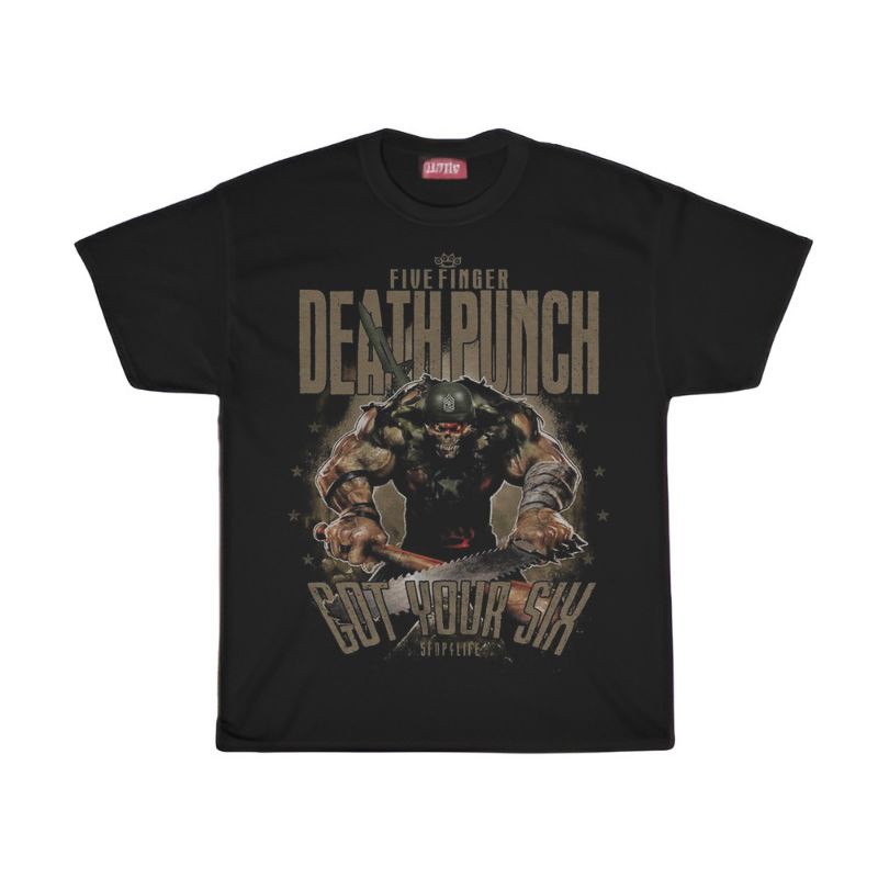 KAOS / T SHIRT / FIVE FINGER DEATH PUNCH / KAOS BAND FIVE FINGER DEATH PUNCH GOT YOUR SIX