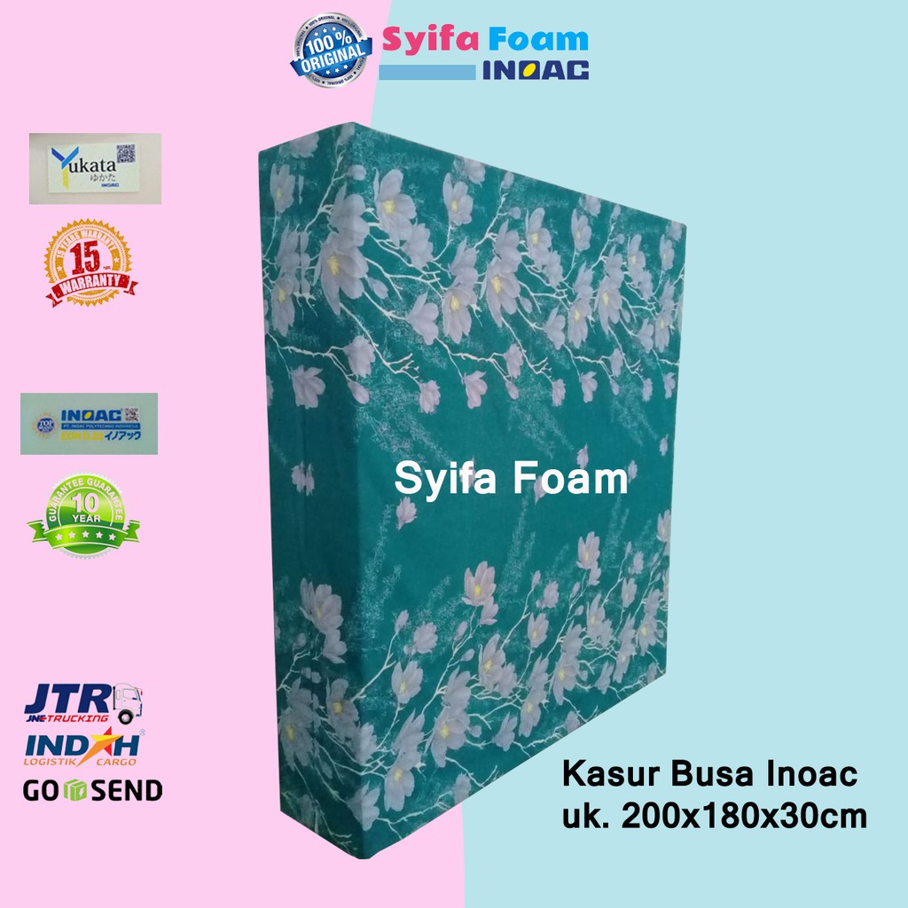 Yukata Kasur Busa Original Ukuran 200x180x30 Cm Matras Inoac No 1 Garansi 15  Tahun