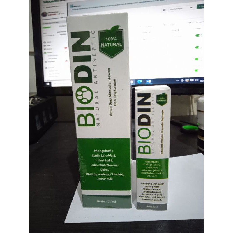 biodin spray  20 ml obat jamur dan borok scabies antiseptik