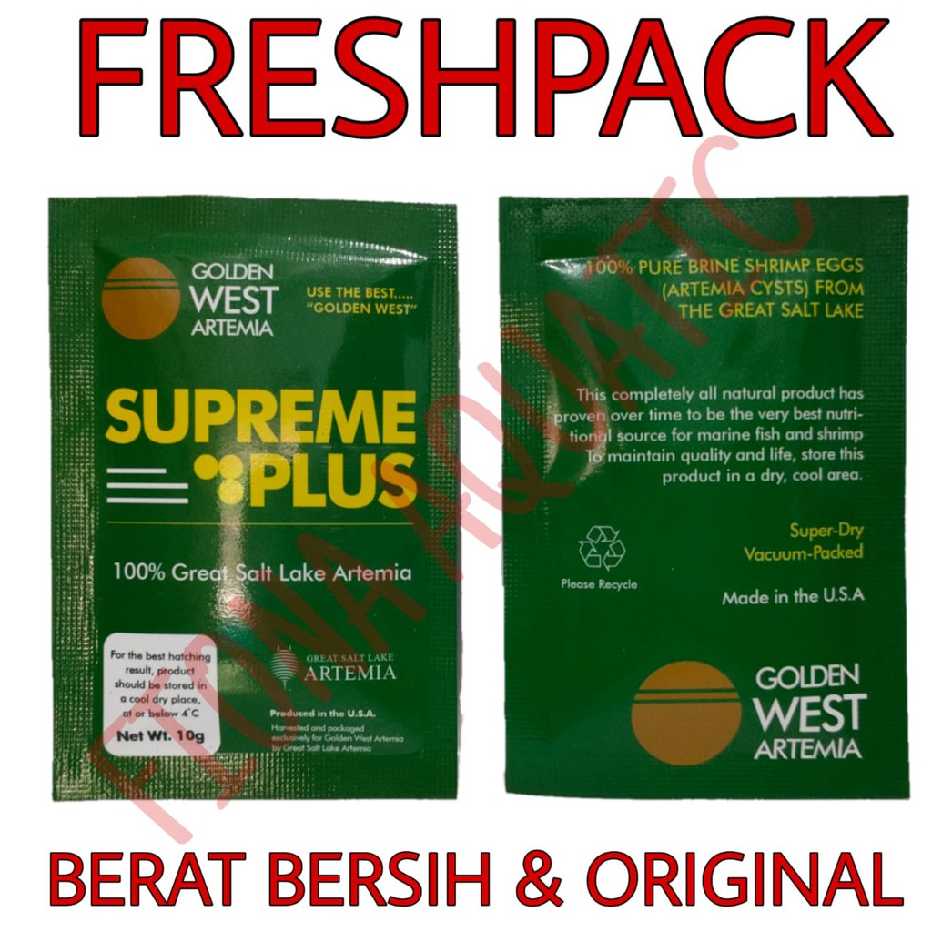 ( FRESHPACK ) ARTEMIA SUPREME 10 GRAM / ARTEMIA SUPREME PLUS