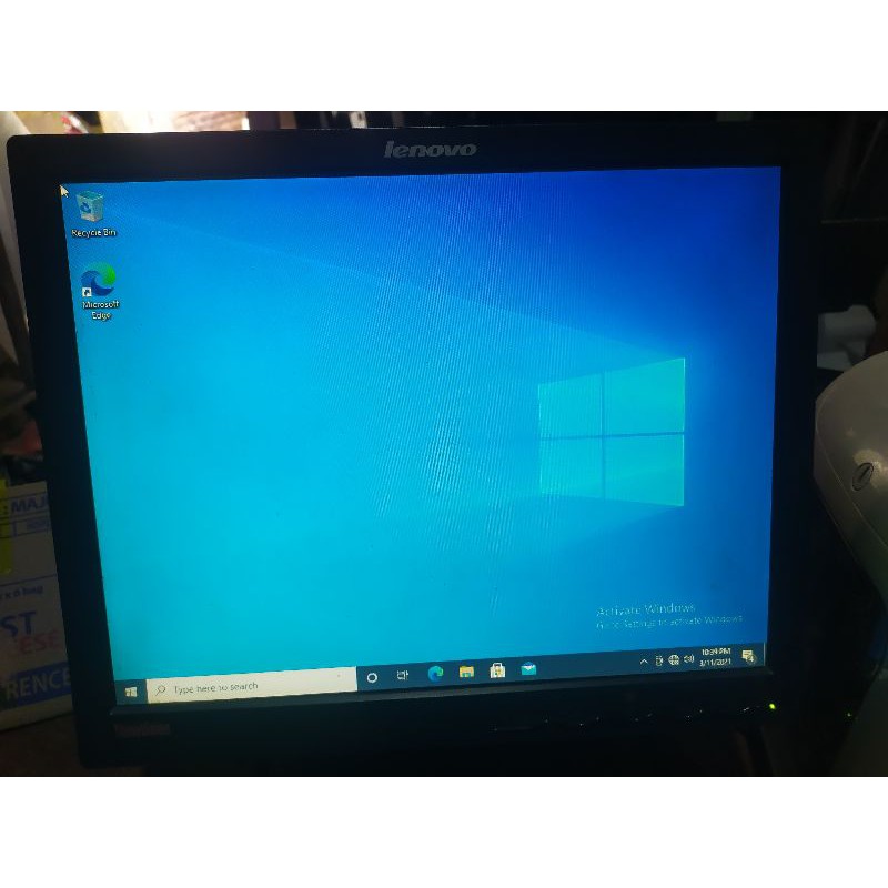 monitor lcd komputer 17 Gtc lengkap kabel power