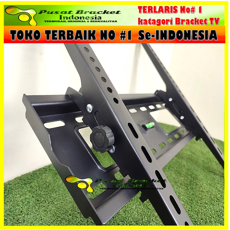 Garansi cocok!! Bracket tv 32&quot; s/d 60&quot; universal  60 55 50 49 43 42 40 32 inch SUPER TEBAL &amp; KOKOH!! cocok banyak merk TV include WATERPASS  bracket tv braket tv breket tv briket tv