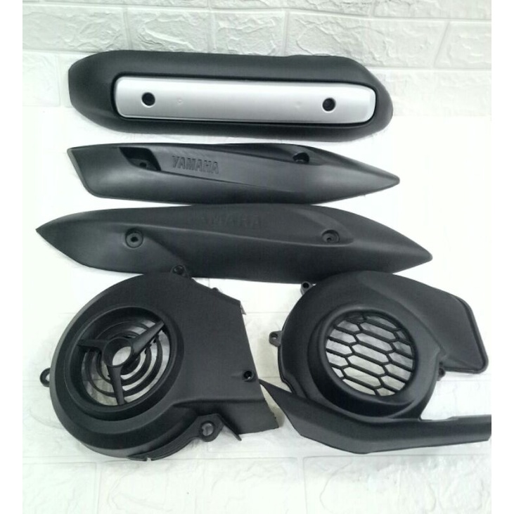 Tameng cover tutup knalpot kipas,mio 125 m3 mz sporty smele mio j,mio soul 110 dll