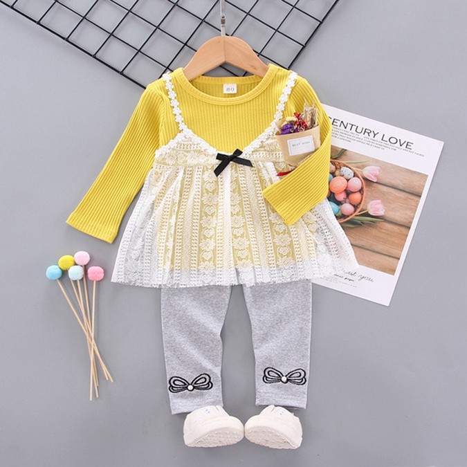 SETELAN ANAK IMPORT / SETELAN ANAK PEREMPUAN / SETELAN BAYI KNIT & LEGGING