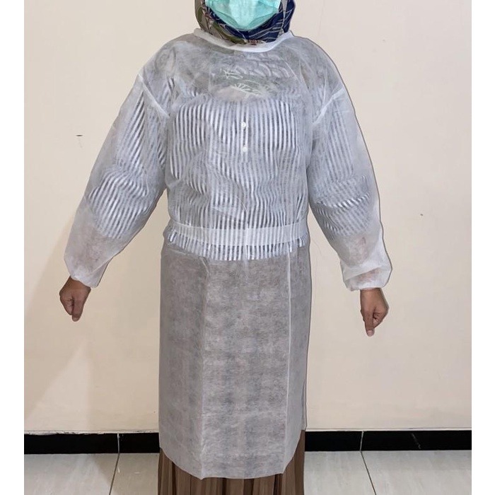 Surgical Gown Disposable Apd 35Gsm Putih